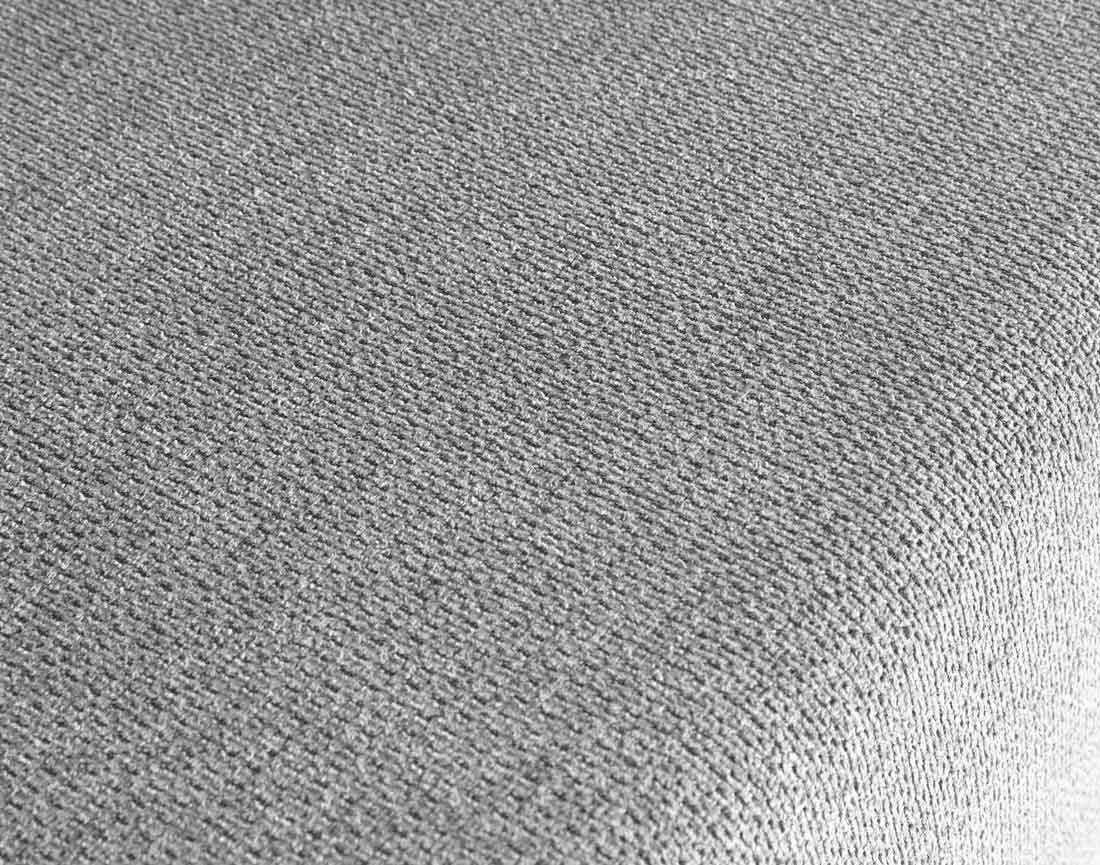 Canapé d'angle réversible 4 places convertible avec coffre en tissu texturé Gloria