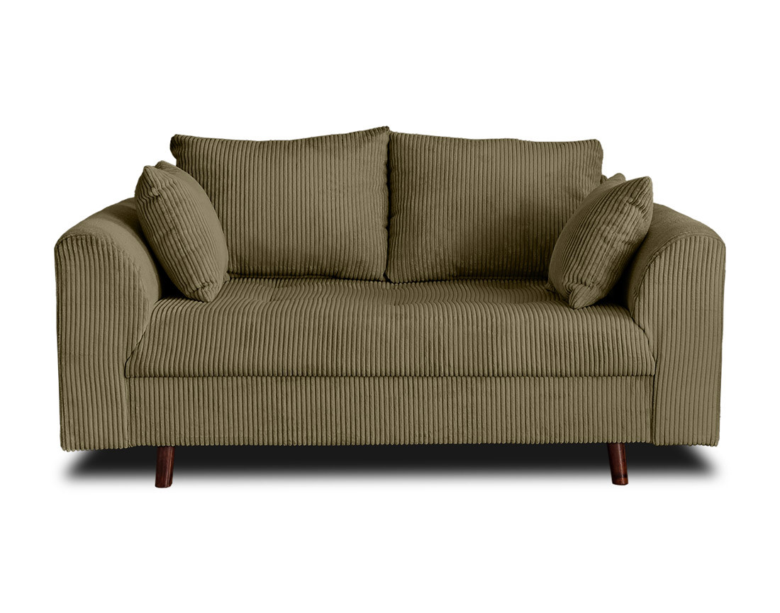 Canapé 2 places en velours côtelé Rune