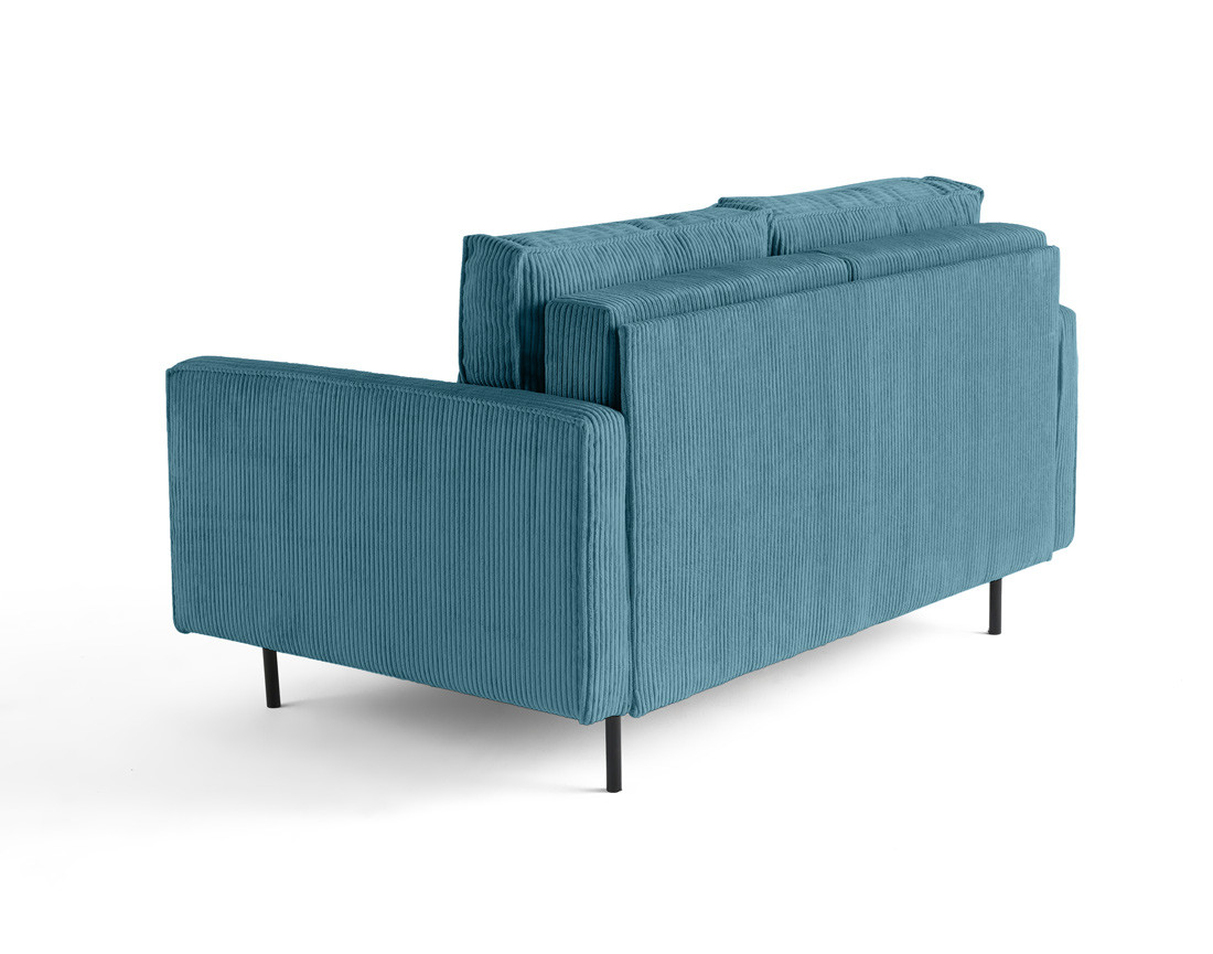 Canapé droit 2 places en velours côtelé Charlie