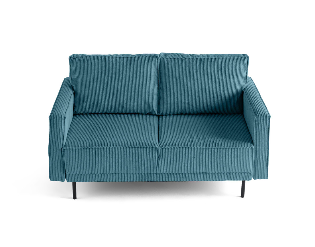 Canapé droit 2 places en velours côtelé Charlie