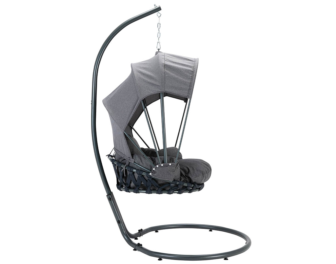 Fauteuil suspendu avec pare-soleil en tissu Namu