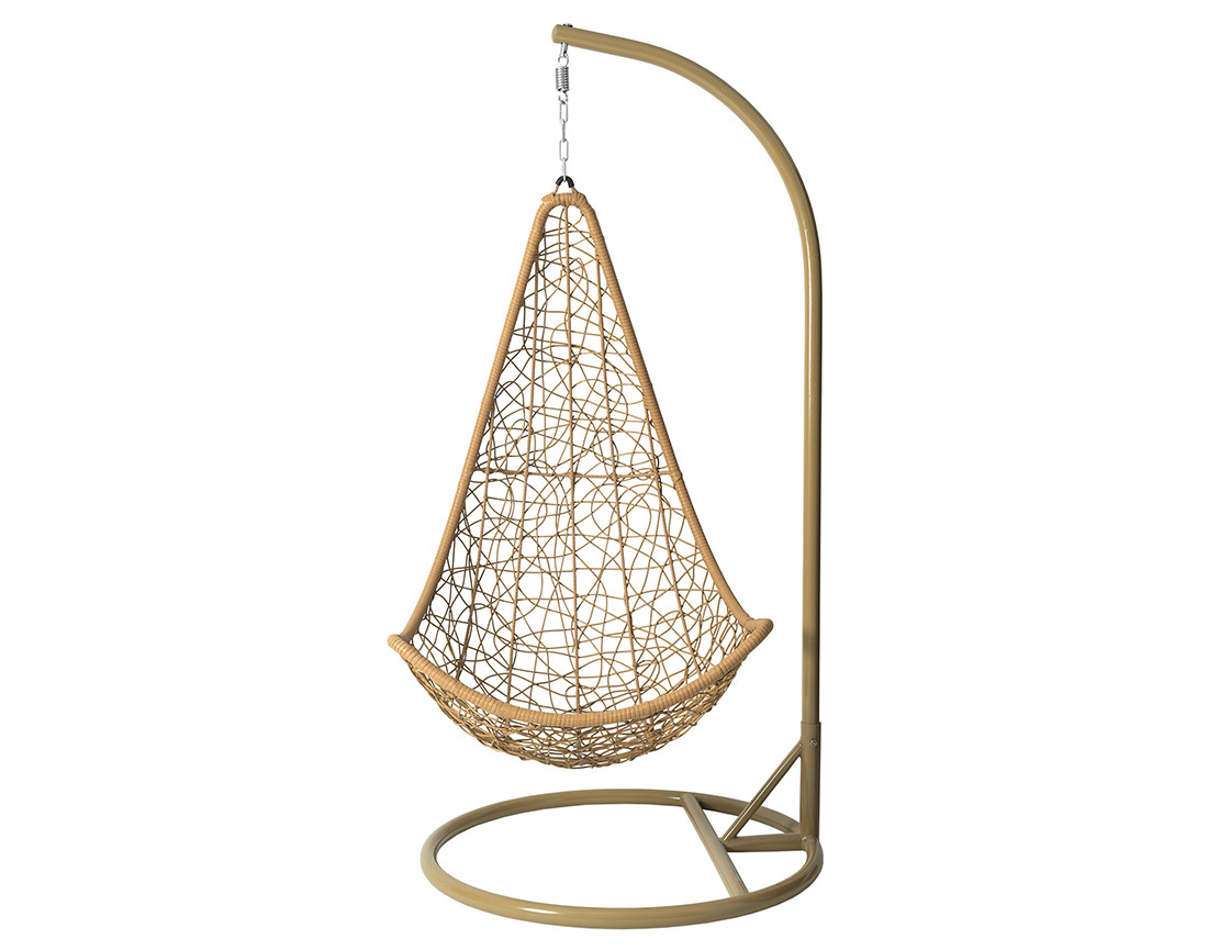 Fauteuil suspendu avec coussins effet rotin Palaos