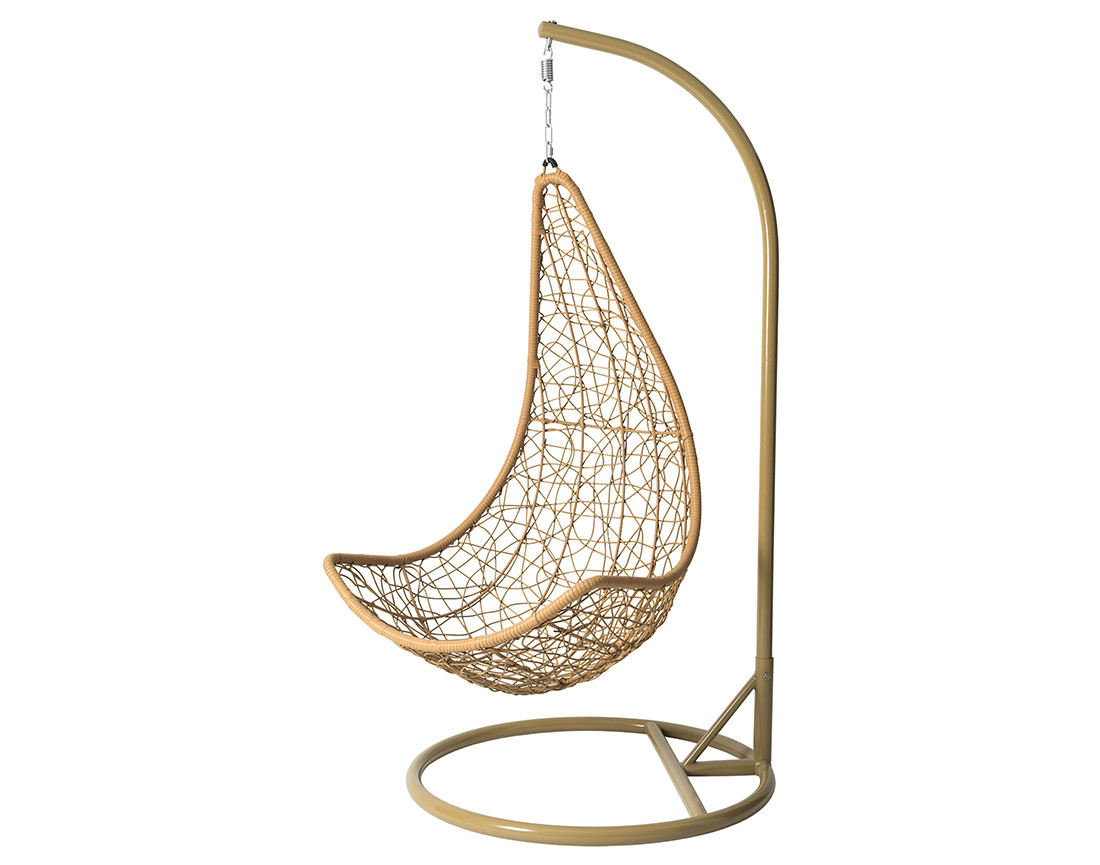 Fauteuil suspendu avec coussins effet rotin Palaos