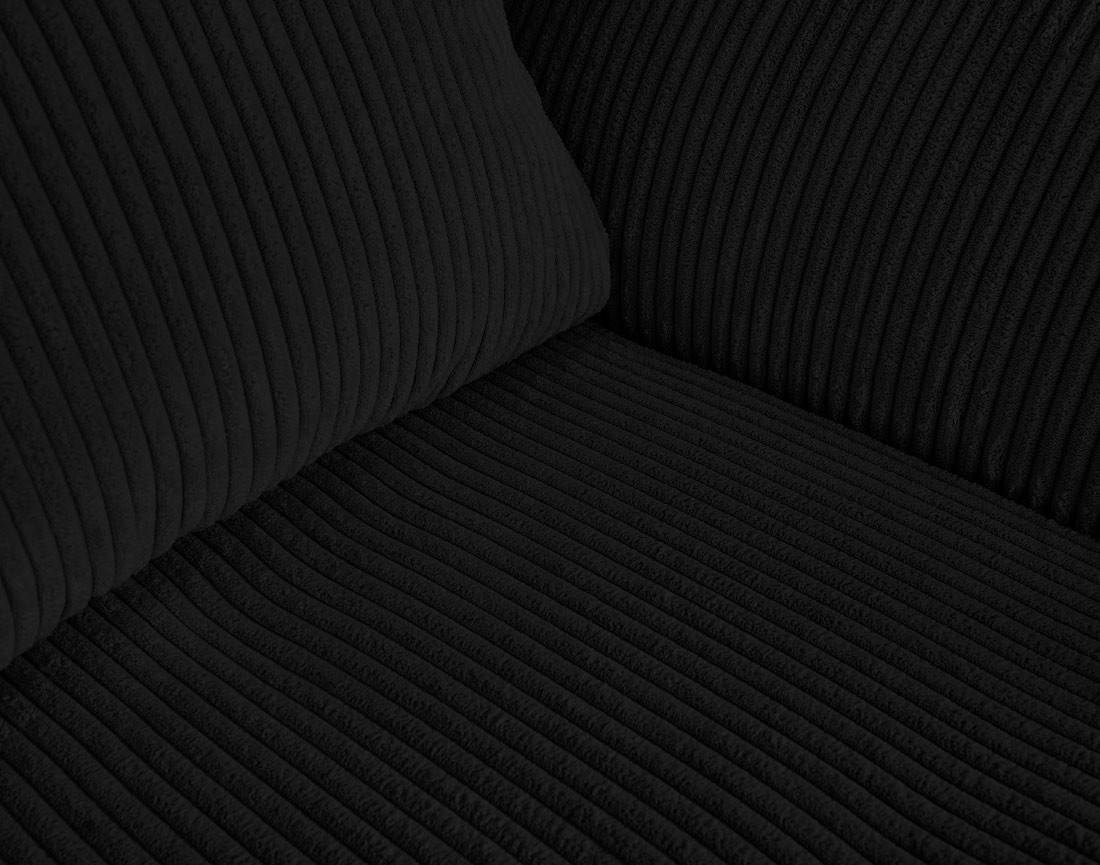 Fauteuil en velours côtelé Rune