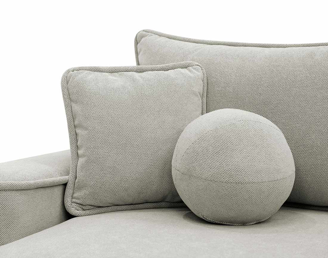 Canapé d'angle réversible 4 places convertible avec coffre en tissu texturé Enma