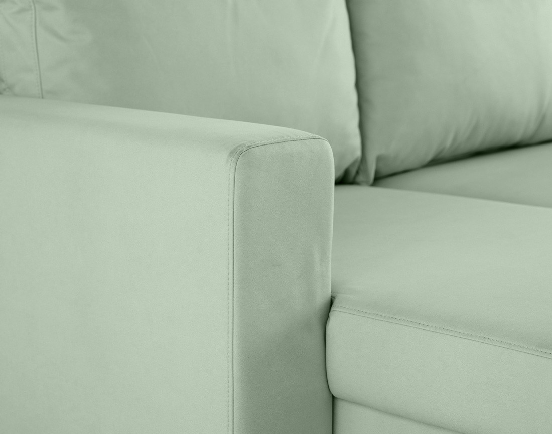 Canapé d'angle réversible 4 places convertible avec coffre en simili Nordic