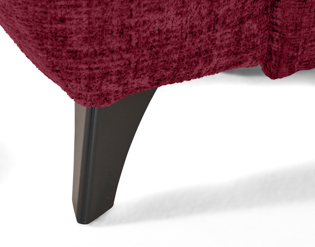 Canapé d'angle droit convertible avec coffre en velours texturé Marlo