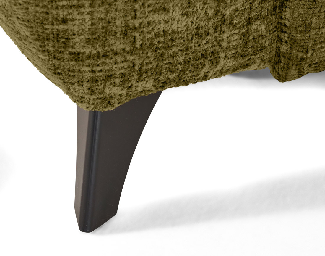 Canapé d'angle droit convertible avec coffre en velours texturé Marlo