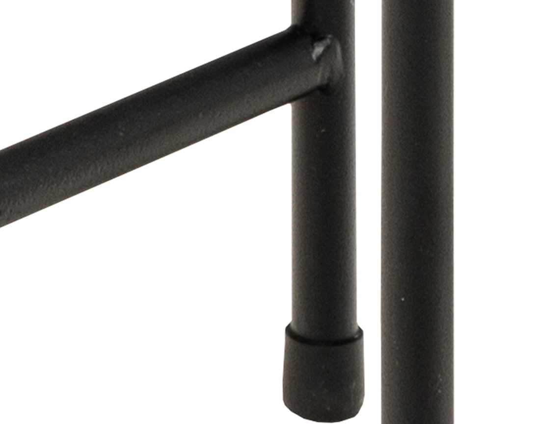 Table basse 42 cm plateau en marbre pieds en acier Ezaro