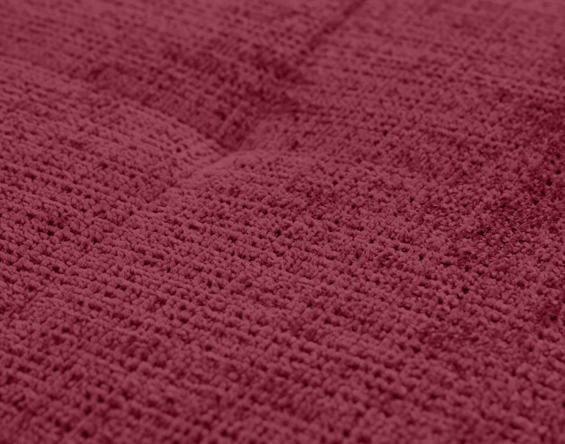 Pouf en velours texturé Rune