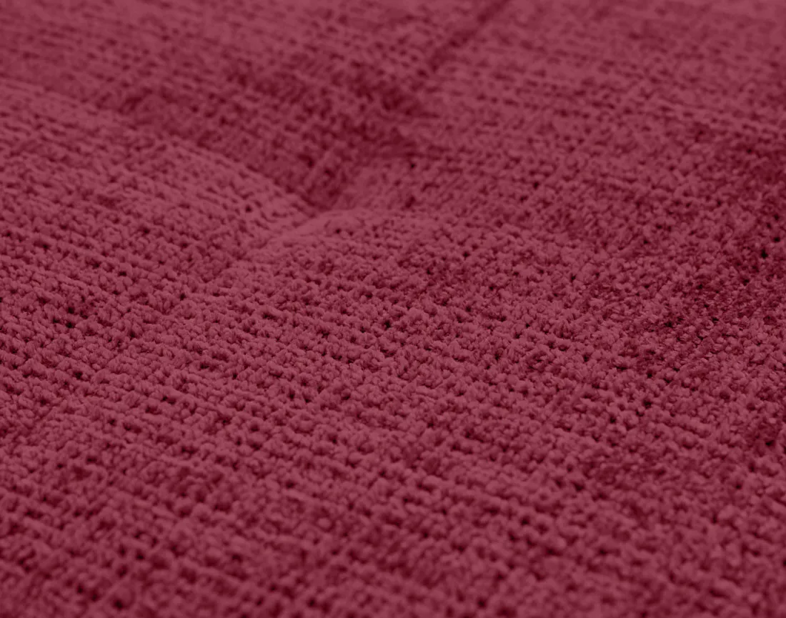 Pouf en velours texturé Rune