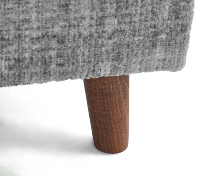 Canapé d'angle gauche 4 places en velours texturé Rune