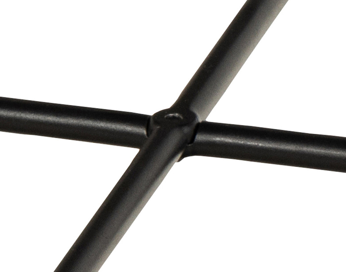 Table basse 52 cm plateau en marbre pieds en acier Ezaro