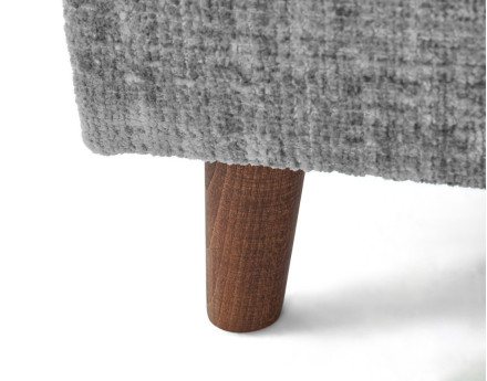 Canapé d'angle droit 4 places en velours texturé Rune