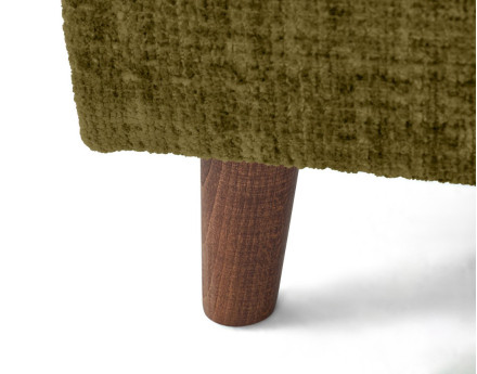 Canapé d'angle droit 4 places en velours texturé Rune