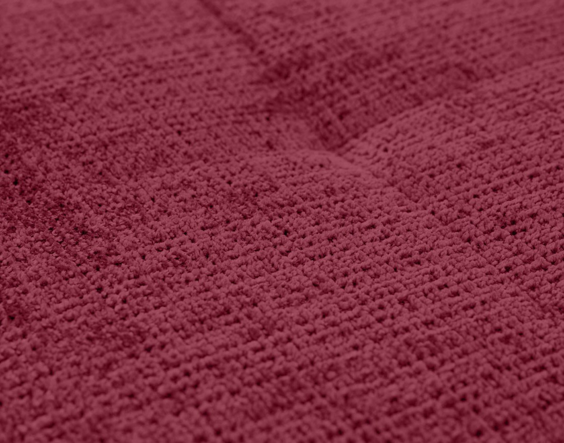 Canapé panoramique d'angle gauche 7 places en velours texturé Rune