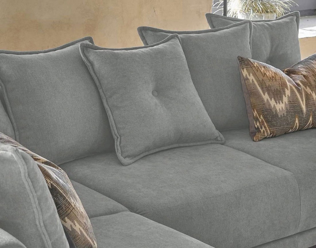 Lena - canapé d’angle gauche gris clair convertible au style scandinave