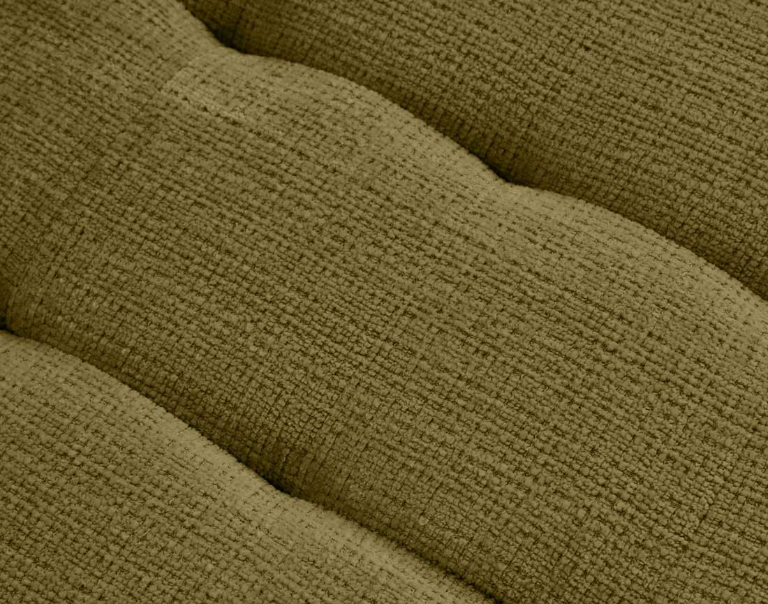 Canapé d'angle droit 5 places convertible en velours texturé Anna