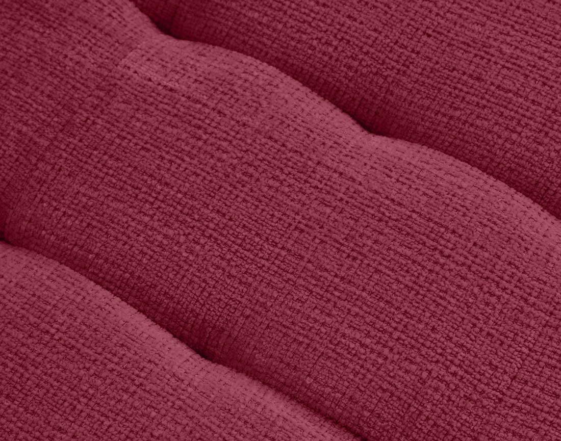 Canapé d'angle droit 5 places convertible en velours texturé Anna