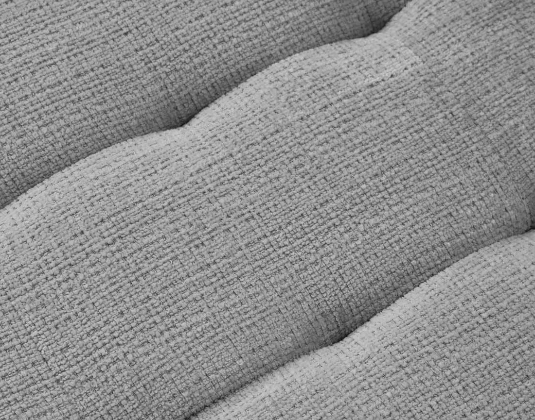 Canapé d'angle gauche 4 places convertible avec coffre en velours texturé Anna