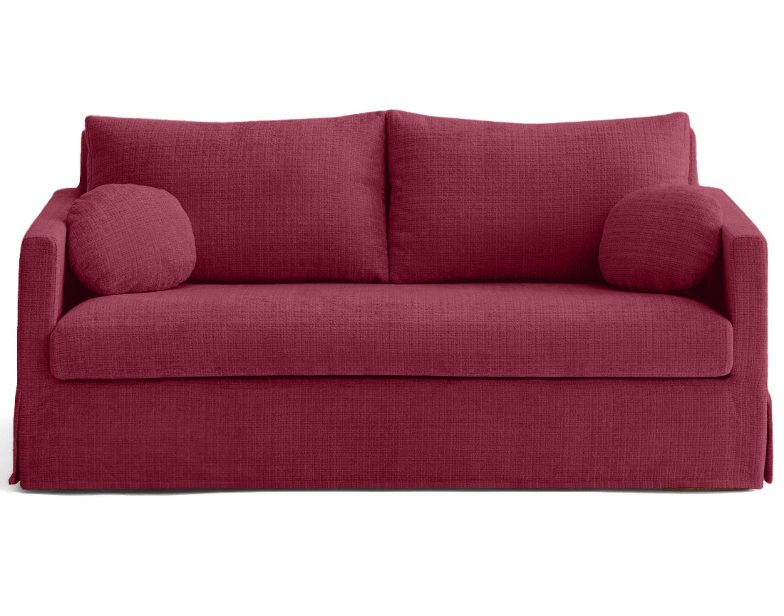 Housse en velours texturé pour canapé 3 places Serena