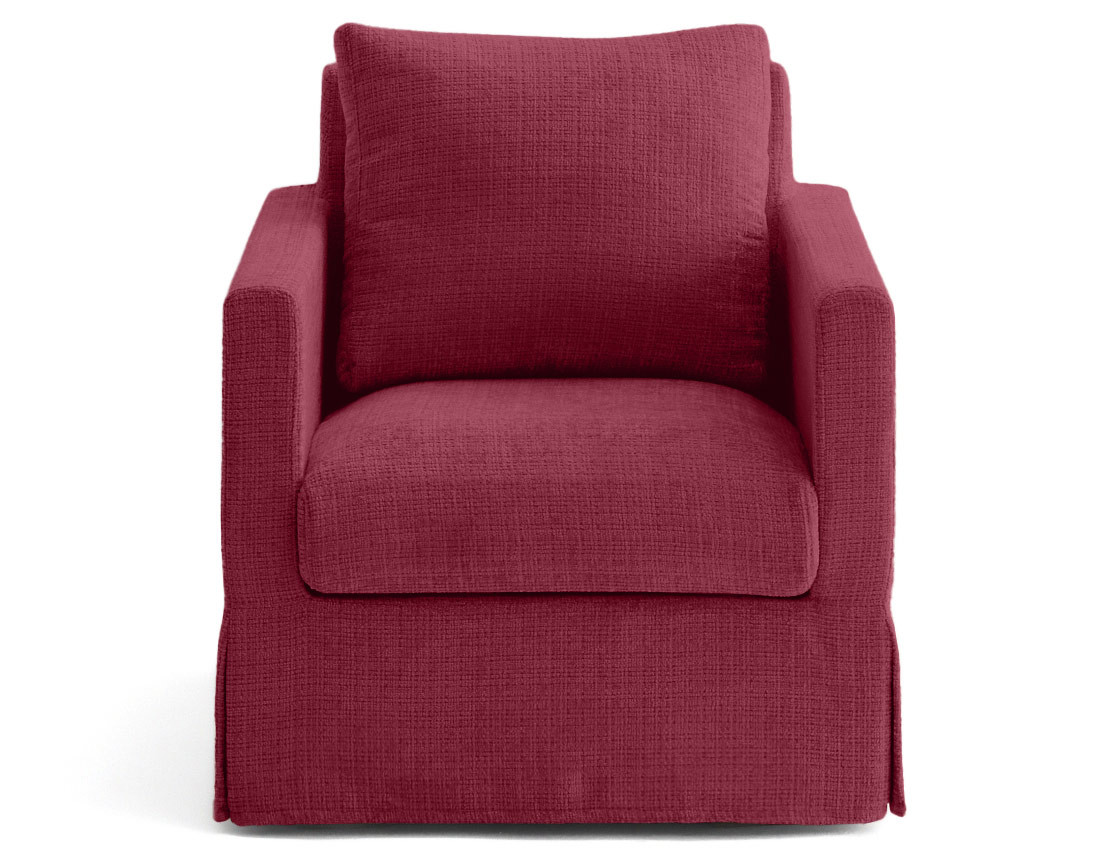 Housse en velours texturé pour fauteuil Serena