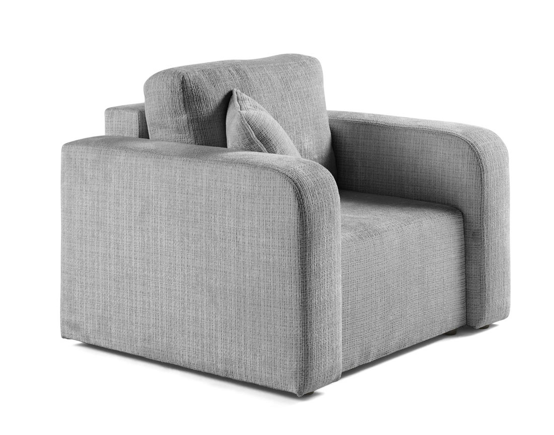 Fauteuil en velours texturé Miro