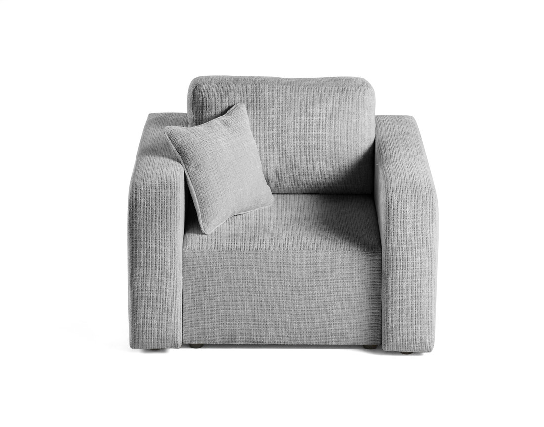 Fauteuil en velours texturé Miro