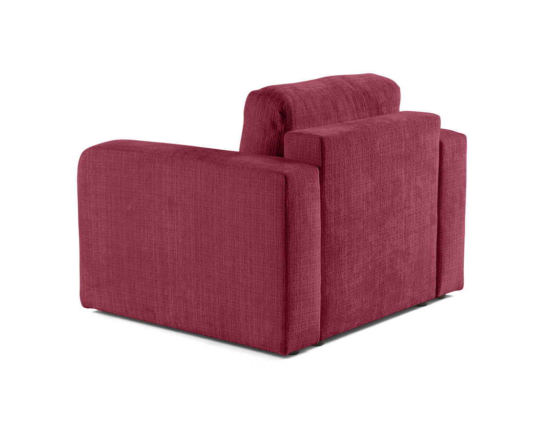 Fauteuil en velours texturé Miro