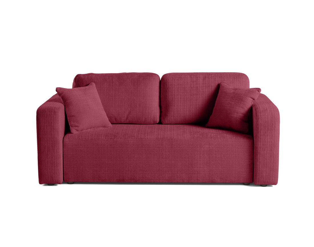 Canapé droit 2 places en velours texturé Miro