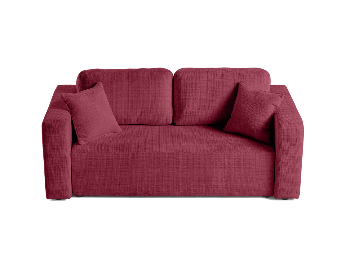 Canapé droit 2 places en velours texturé Miro