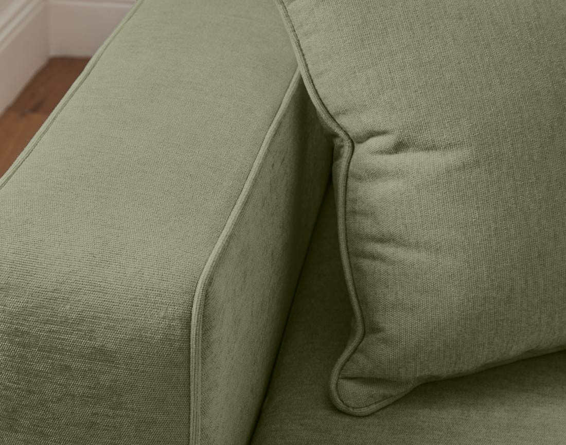 Canapé d'angle réversible 4 places convertible avec coffre en tissu Topaze