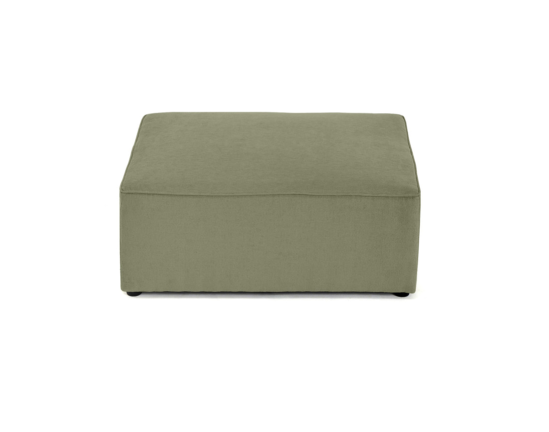 Pouf en tissu Topaze