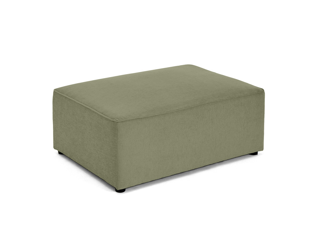 Pouf en tissu Topaze