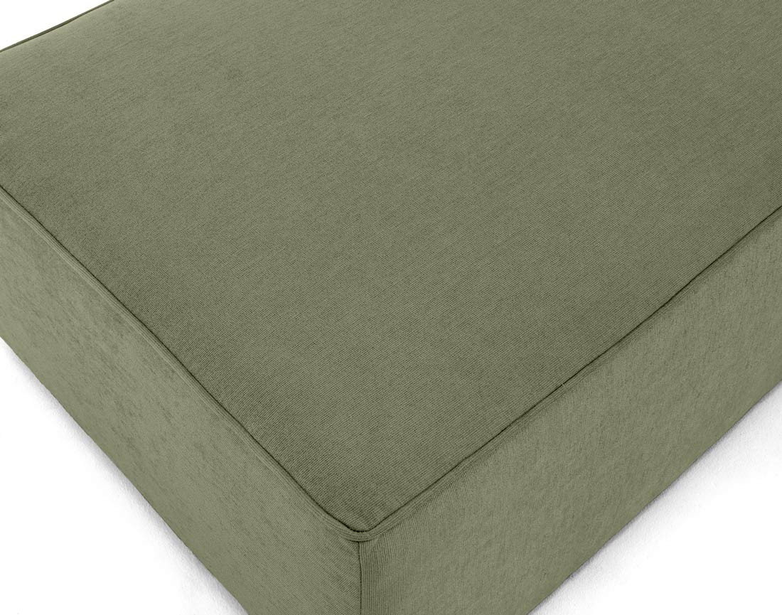 Pouf en tissu Topaze