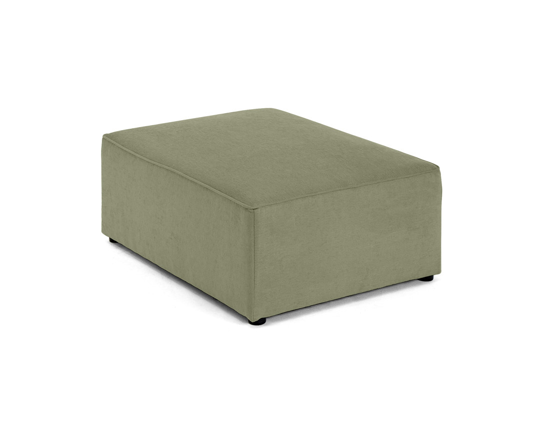 Pouf en tissu Topaze