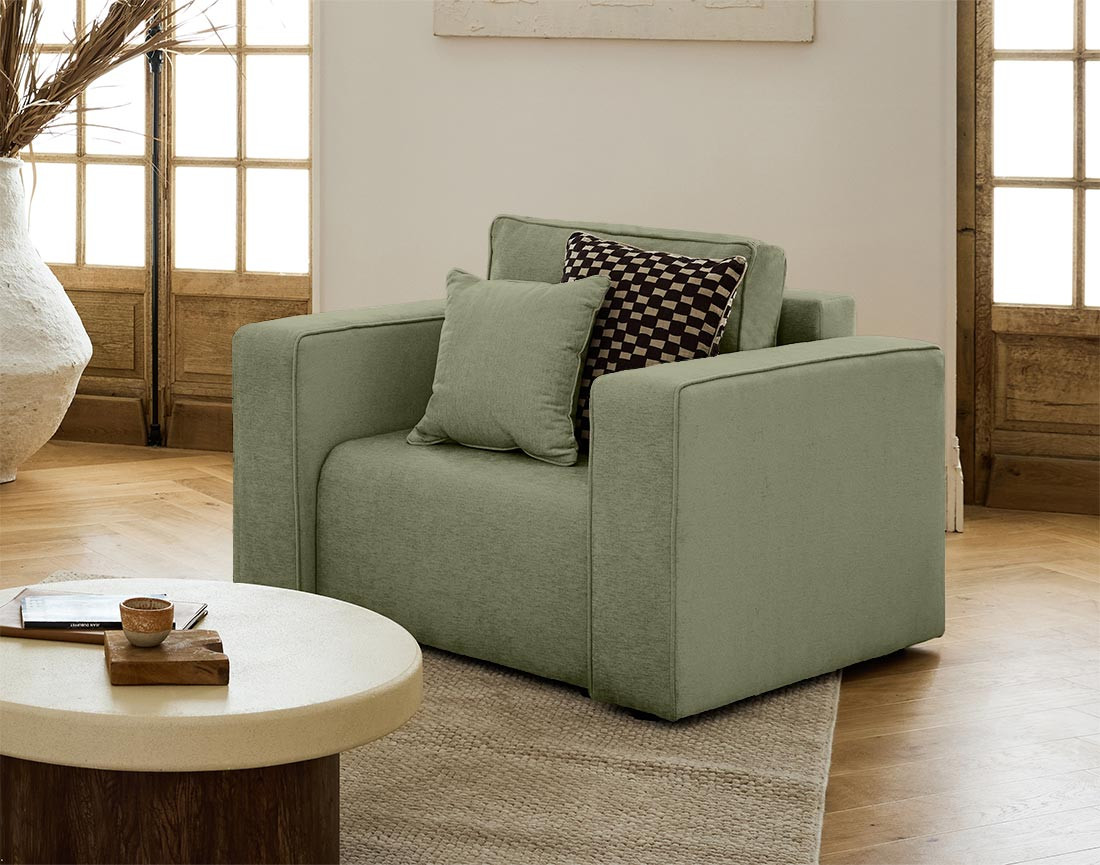 Fauteuil en tissu Topaze