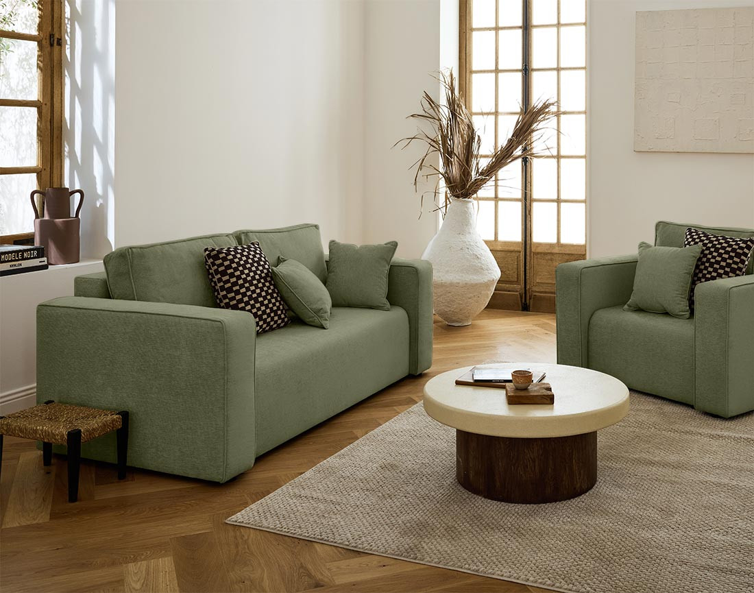 Fauteuil en tissu Topaze