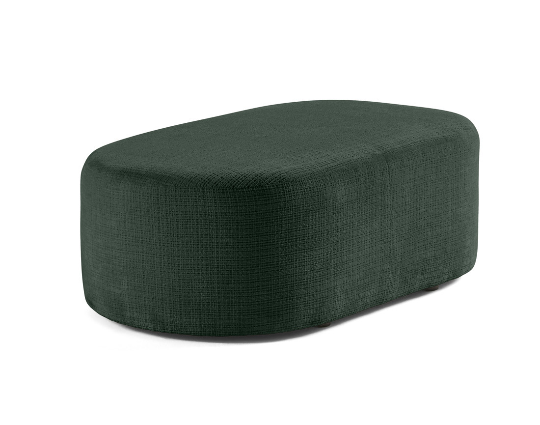Pouf en velours texturé Miro