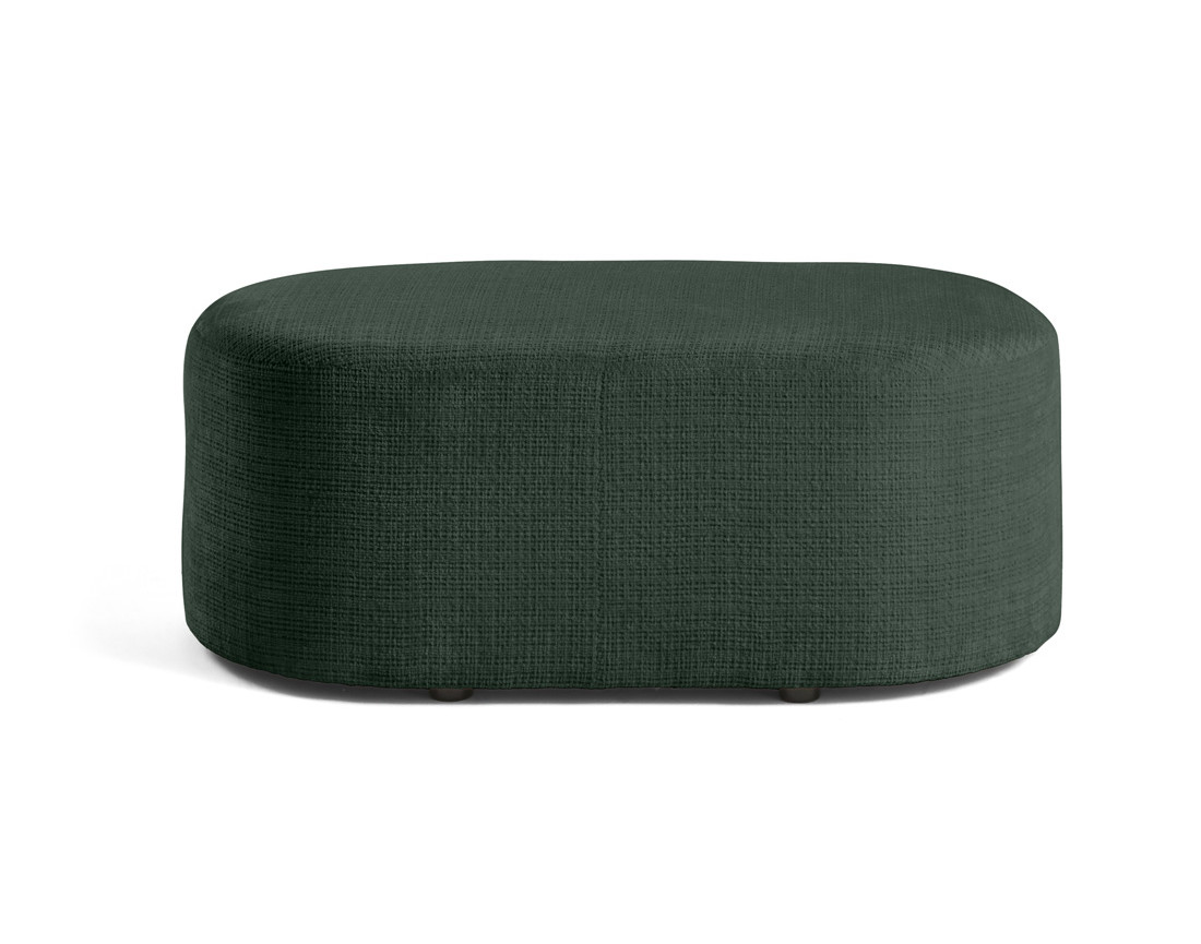 Pouf en velours texturé Miro