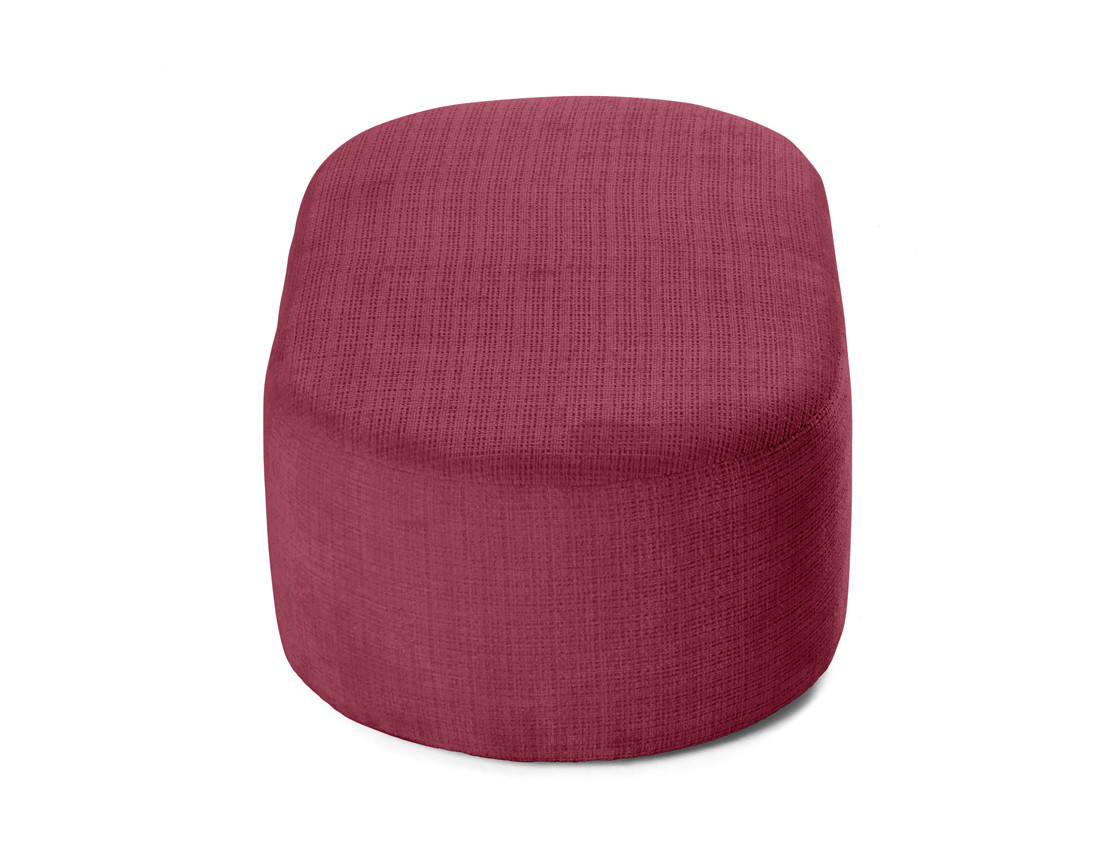 Pouf en velours texturé Miro