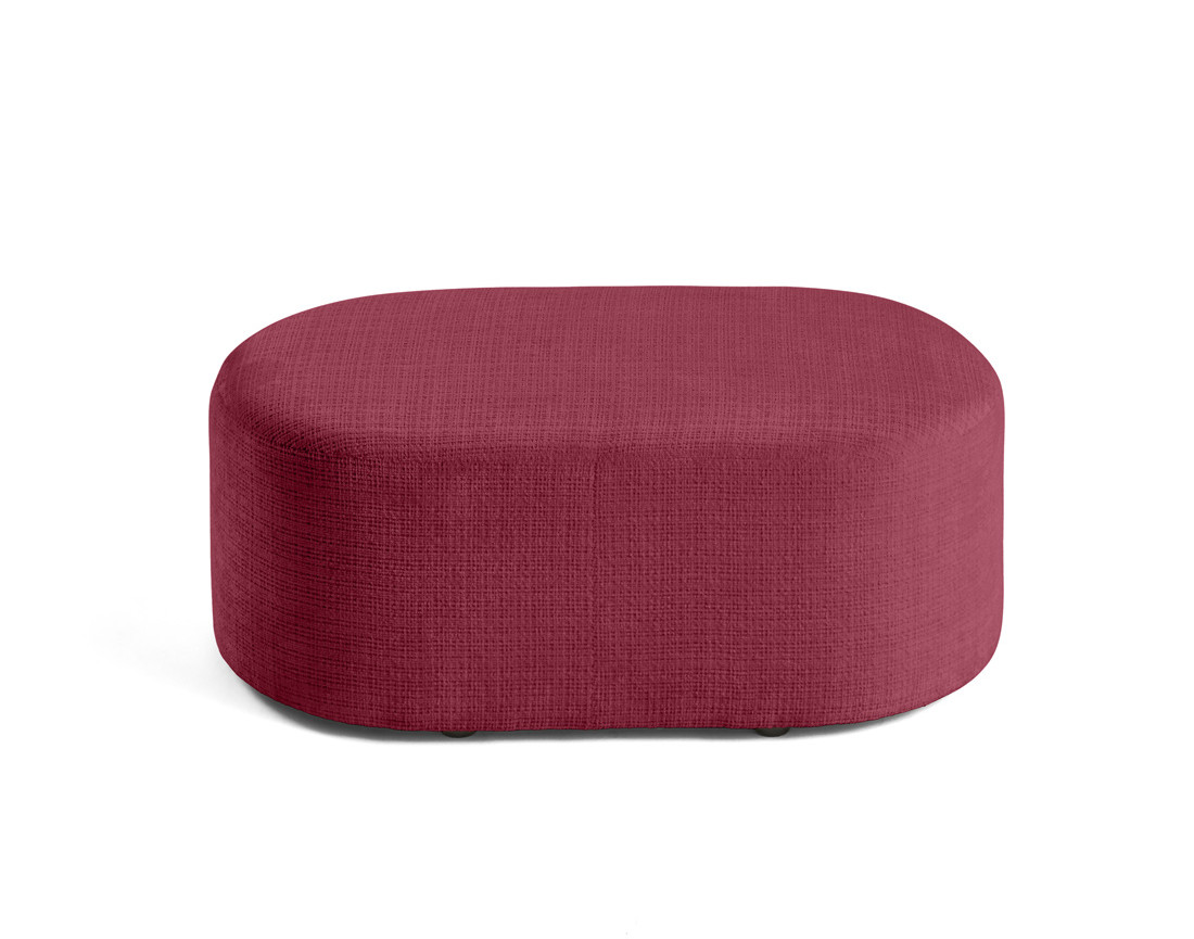 Pouf en velours texturé Miro