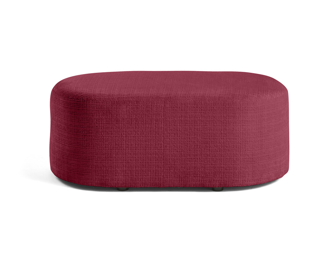 Pouf en velours texturé Miro