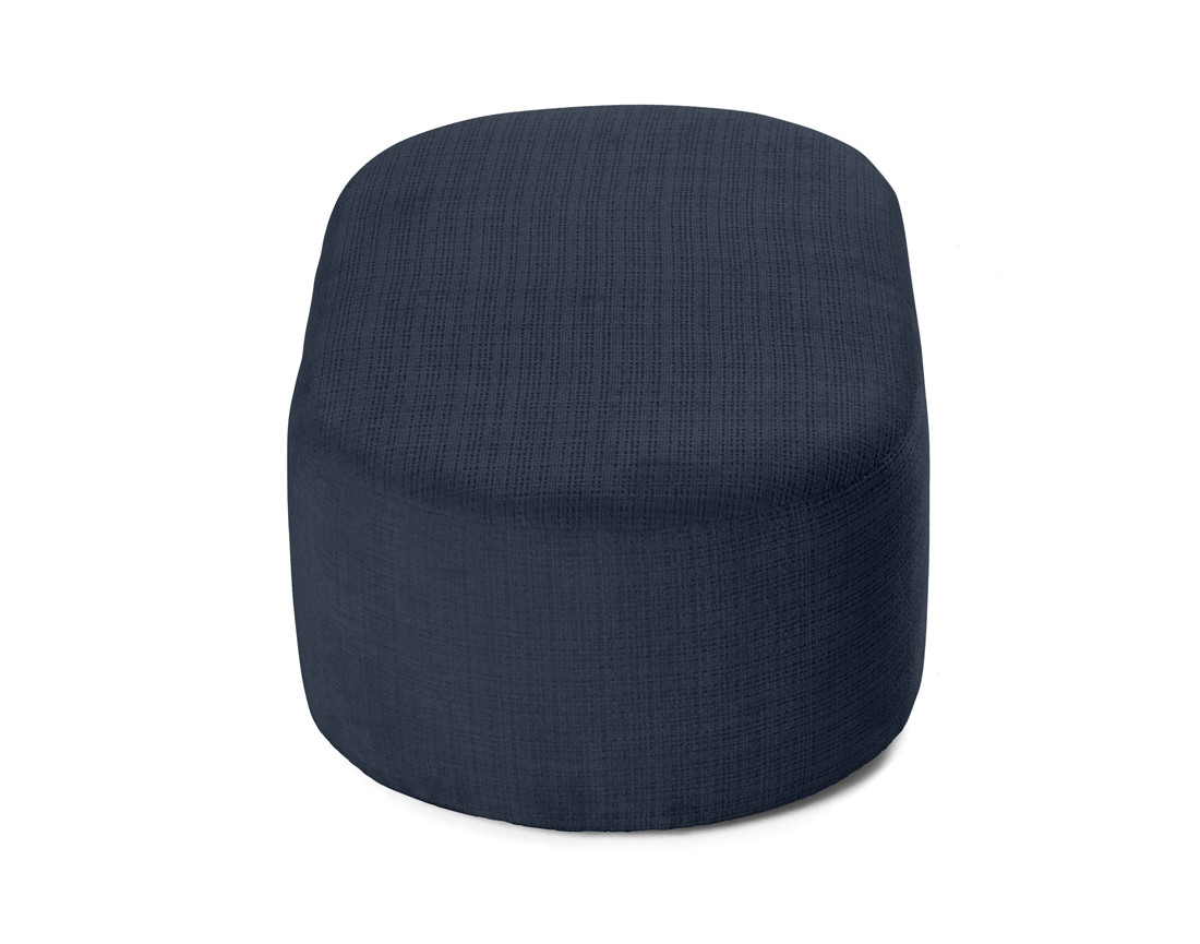 Pouf en velours texturé Miro