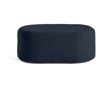 Pouf en velours texturé Miro