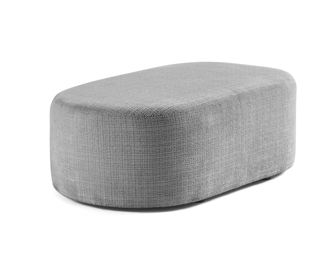 Pouf en velours texturé Miro