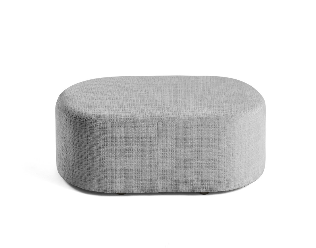 Pouf en velours texturé Miro
