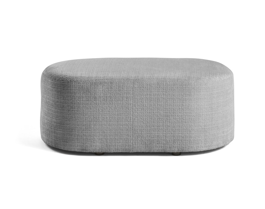 Pouf en velours texturé Miro