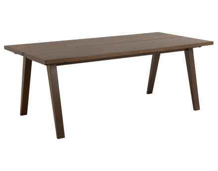 Table à manger rectangulaire chêne foncé 6 personnes Pauline