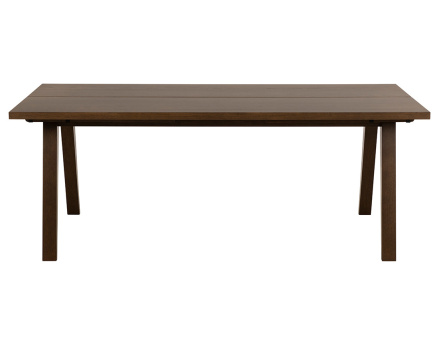 Table à manger rectangulaire chêne foncé 6 personnes Pauline